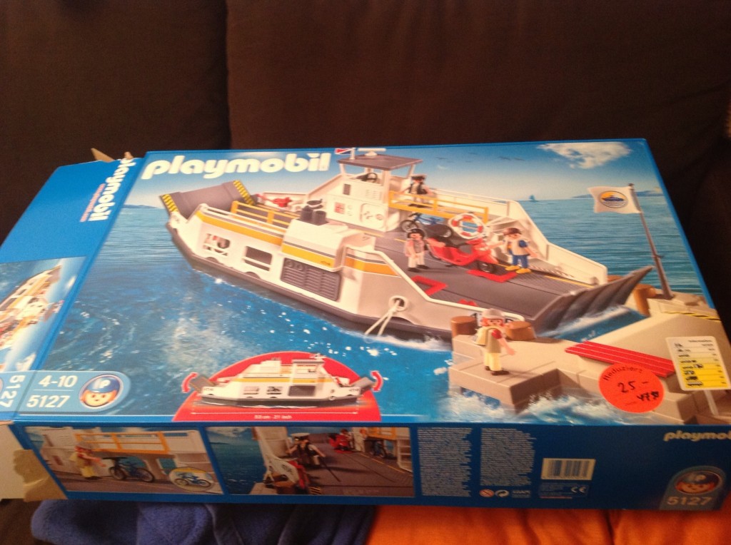 Ben's boat which he bought from his left over birthday money.