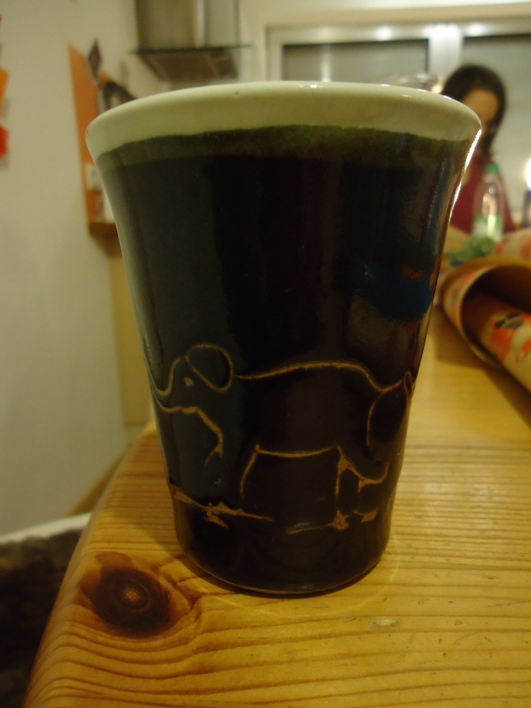I love cups without handles and the elephants are too cute!  Thank you Esther.