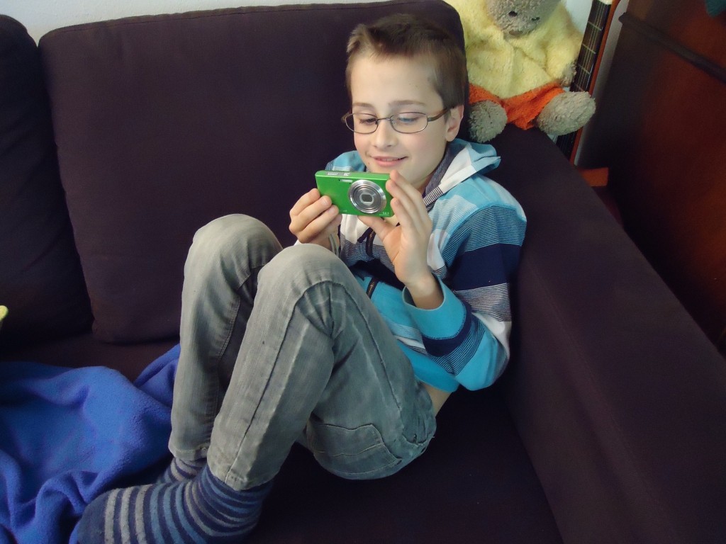 Ben taking a break from being a movie maker.