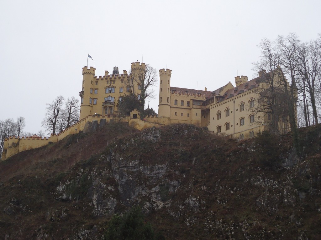 Oh, I nearly forgot...directly opposite is another castle...Hohenschwangau.  We didn't go and see that as well...something for our next trip.  Ludwig grew up in Hohenschwangau and apparently purchased land for Neuenschwangau at a young age (13yrs) to build his dream castle there.