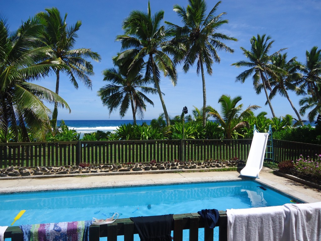 The view from our house, right down to the beach.