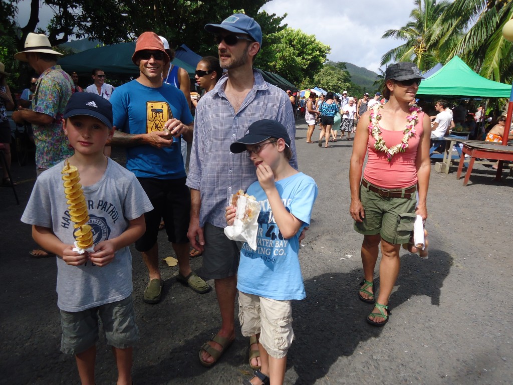 Nick and Ben with Chris, Kylie and Andrew.