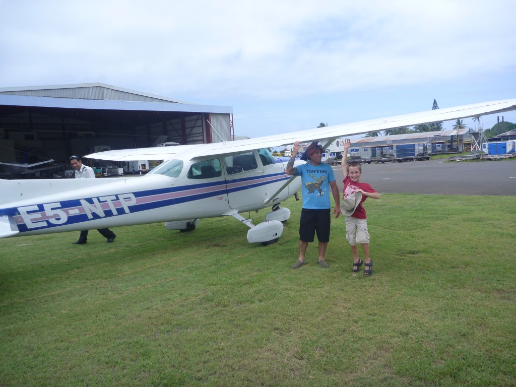 That's Chris and I with the our trusty Cessna plane.